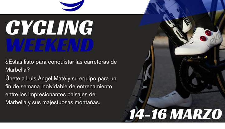 Luis Ángel Maté trae a Marbella este año su campus "Cycling Weekend"