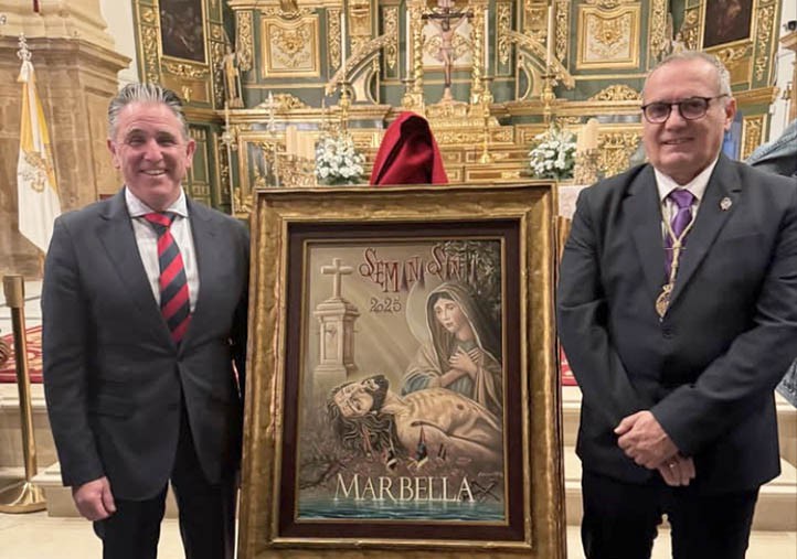 El Yacente inspira el cartel de la Semana Santa de Marbella 2025