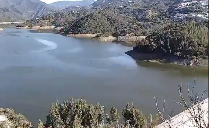 El pantano de la Concepción acumula el triple de agua que hace un año
