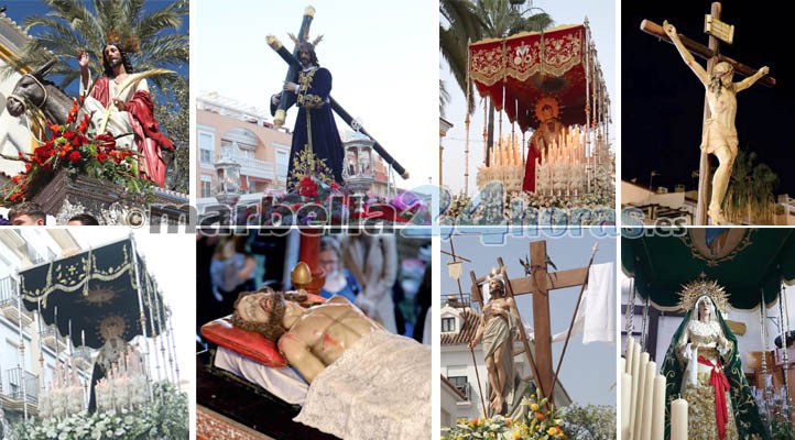 Horarios y recorridos de la Semana Santa 2025 de San Pedro Alcántara 