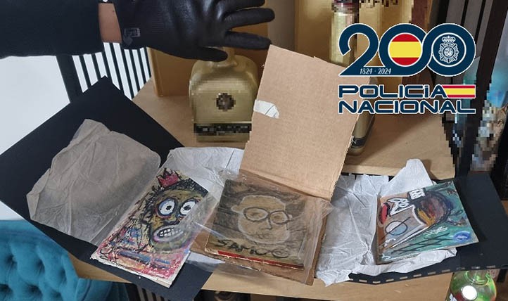 La Policía Nacional de Marbella recupera 24 obras de arte falsificadas 