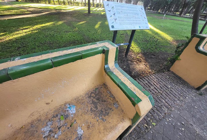 IU alerta del abandono que sufre el Parque de la Constitución de Marbella