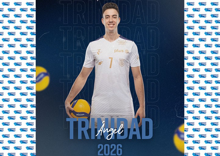 Ángel Trinidad, presentado con su nuevo equipo, el Arago de Sète de Francia