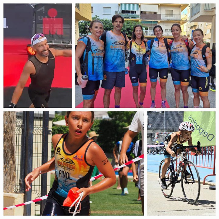 Cinco medallas para el Club Triatlón Costa del Sol en el XXVII Triatlón de Estepona
