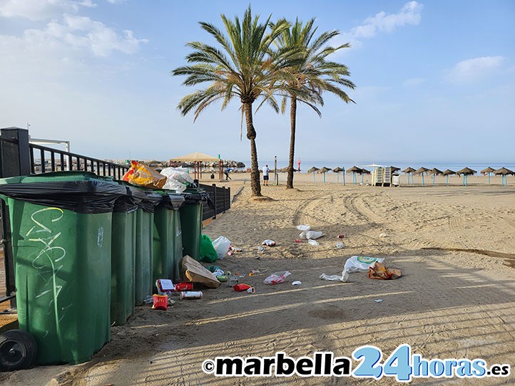 Las playas de Marbella sufren la privatización del servicio de limpieza