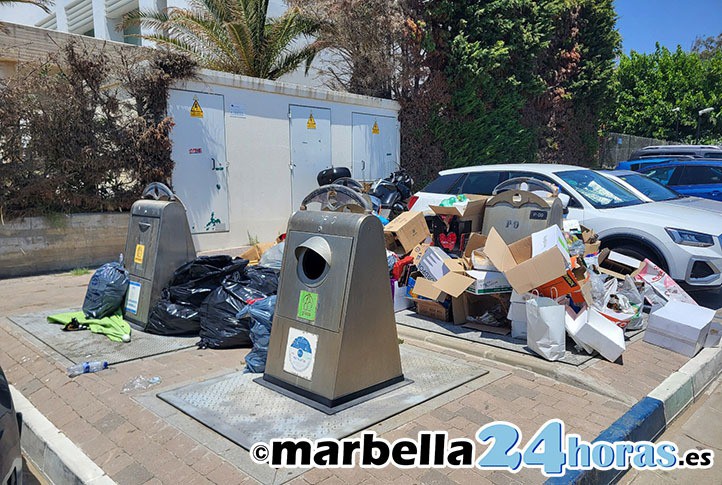 Los vecinos de Marbella exigen mayor frecuencia en la recogida de basuras y más limpieza