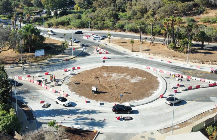 Ultiman una nueva rotonda en Marbella para acceder a la carretera de Istán
