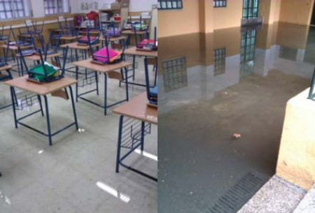 OSP pide una solución para las inundaciones en el colegio Miguel Hernández