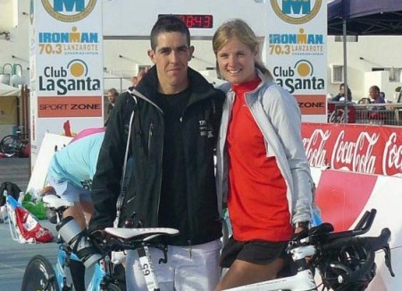Andrés Díaz, tercero en su categoría en el medio Ironman de Lanzarote
