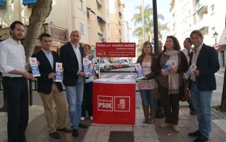 El PSOE trae a Marbella su campaña provincial contra la reforma de la Ley de la Administración Local