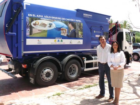 Marbella aporta más de una tonelada a la recogida selectiva de papel y cartón en la Mancomunidad