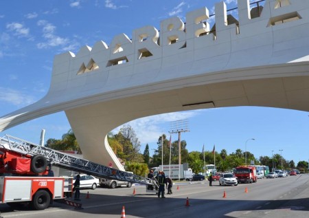 Unas redes protectoras garantizarán la seguridad en el Arco de Marbella