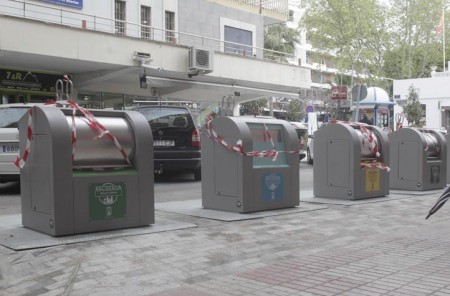 Las islas ecológicas en la calle Víctor de la Serna ya están listas