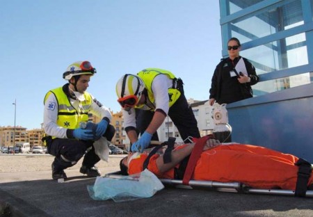 Marbella acoge un simulacro de emergencia ante un tornado