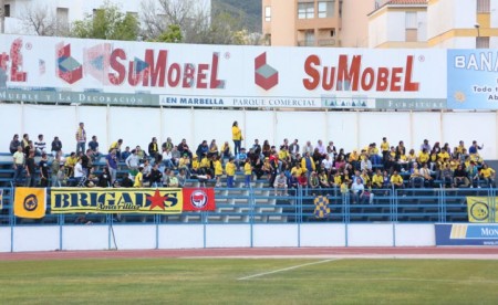 El arreglo del fondo norte permitirá al Marbella FC ampliar el aforo
