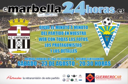 Marbella24Horas estará en Cartagena para comentar el partido en directo
