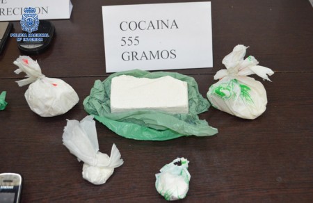 Detienen en Marbella a un presunto traficante con medio kilo de cocaína