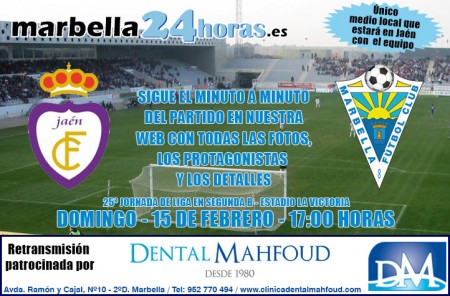 Marbella24Horas retransmitirá en directo el Jaén-Marbella
