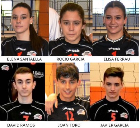 Seis jugadores del Voleibol San Pedro convocados con Málaga