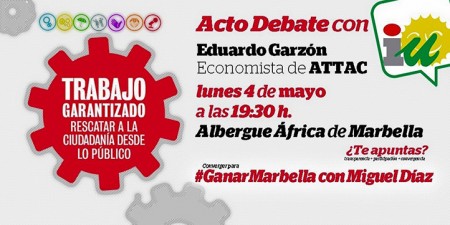 IU organiza un coloquio con Eduardo Garzón para explicar la iniciativa 