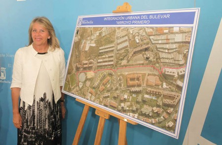 La alcaldesa anuncia el bulevar que prometió en 2011 en Arroyo Primero