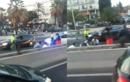 Muere un hombre atropellado al cruzar la A-7 en Marbella