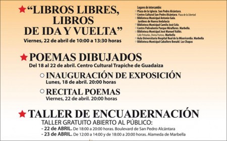 Marbella celebrará el Día del Libro con un amplio programa de actos