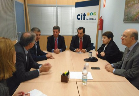 La nueva directiva de C's Marbella se reúne con los responsables del CIT