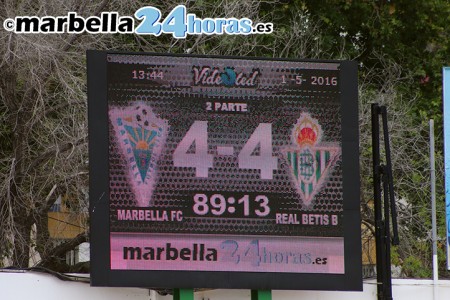 El empate contra el Betis B es el primer 4-4 de la historia del Marbella