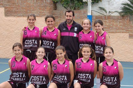 Las minis del Costa Marbella, invictas a un partido de finalizar la liga