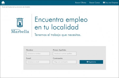 Una nueva web municipal facilitará la búsqueda de empleo en Marbella
