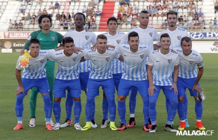 Ontiveros es titular en el buen triunfo del Málaga sobre el Kas Eupen (2-3)