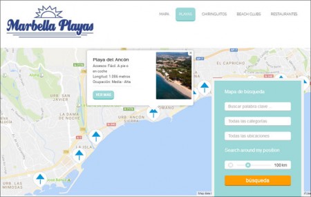 Una guía en papel y en internet informa sobre las playas de Marbella