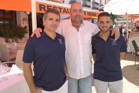 Miguel y Enrique Cortés reciben el apoyo de Restaurante Mena