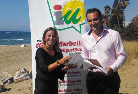 IU reclama la eliminación de los colectores en las playas de Marbella