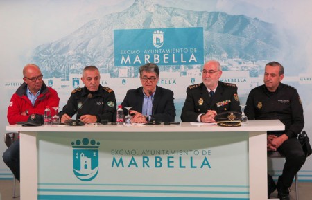 Todo listo para activar el dispositivo navideño de seguridad en Marbella