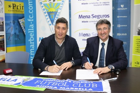Marbella FC y Mena Seguros firman un nuevo acuerdo de colaboración