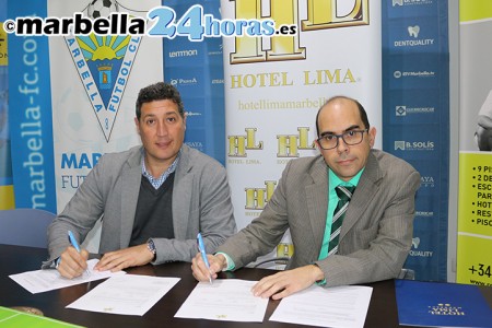Marbella FC y Hotel Lima renuevan su acuerdo de colaboración