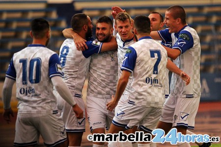 El Marbella FC ya suma los mismos goles a balón parado que en jugada