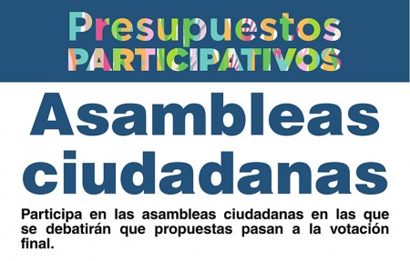 Los Presupuestos Participativos, a debate en las Asambleas Ciudadanas 