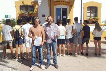 C's reclama mejoras en el parque de calistenia de San Pedro Alcántara 