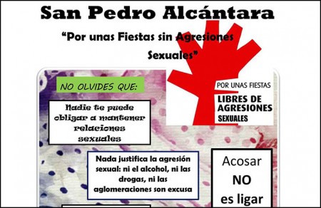 Campaña contra las agresiones sexuales en la Feria de San Pedro
