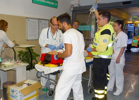 El Hospital Costa del Sol revisa con un simulacro su Plan de Emergencias