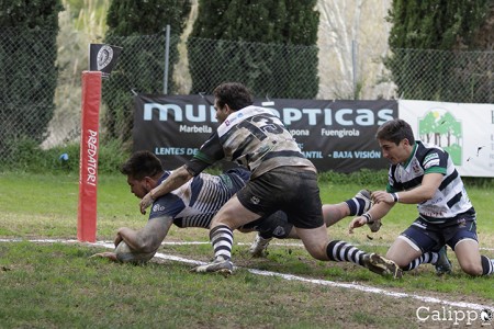 Dura derrota (21-22) del Trocadero Marbella RC para abrir el año