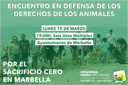 IU convoca una reunión para coordinar esfuerzos en defensa de los animales