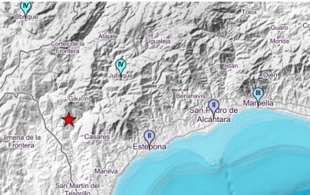Un terremoto con epicentro en Gaucín se deja sentir en Marbella