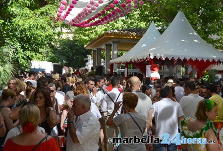 Puntos morados contra la violencia machista en la Feria de Marbella 2018