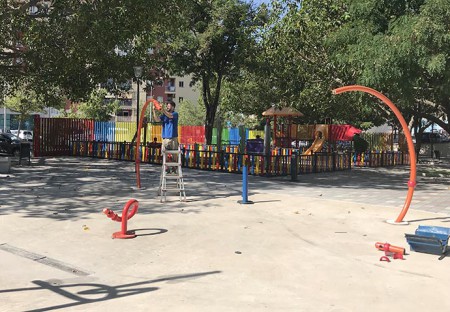 El Ayuntamiento pone por fin en marcha el parque acuático de Plaza de Toros
