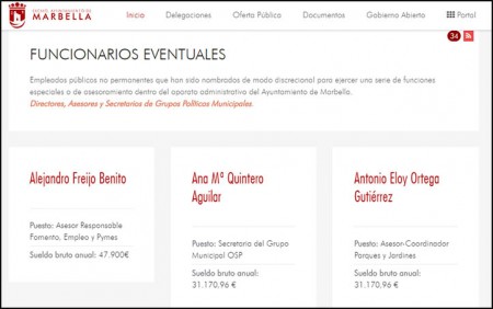 El PSOE exige transparencia en la información de los cargos de confianza