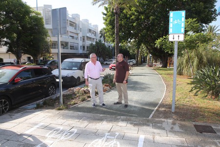 San Pedro Alcántara estrena 230 nuevos metros de carril bici